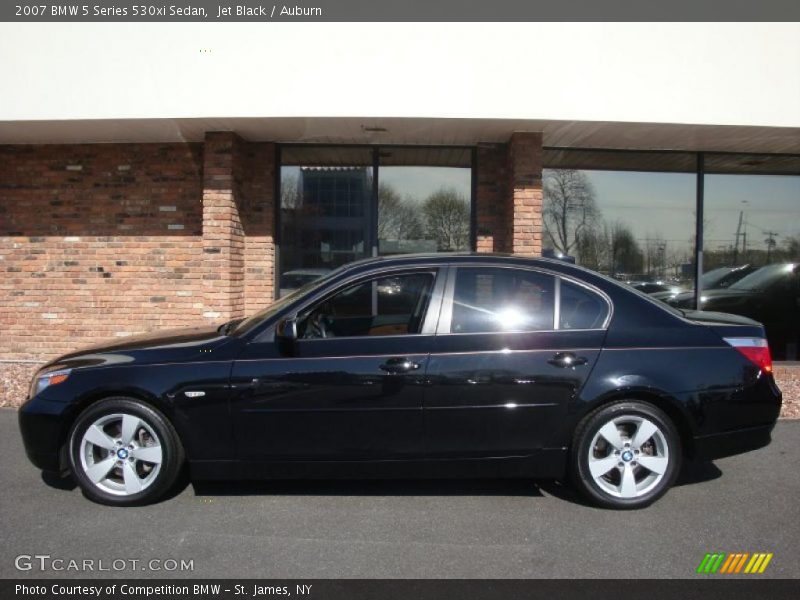Jet Black / Auburn 2007 BMW 5 Series 530xi Sedan