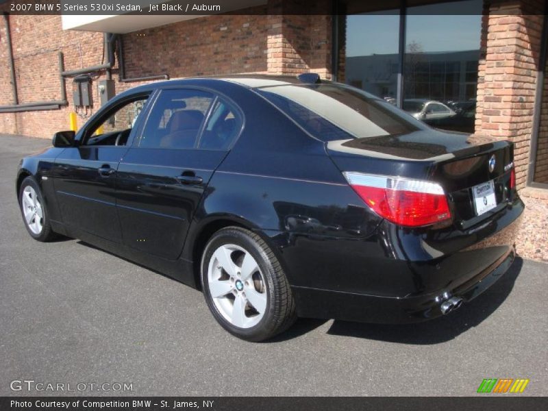 Jet Black / Auburn 2007 BMW 5 Series 530xi Sedan