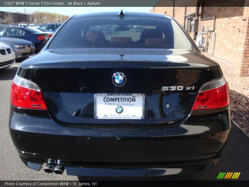 Jet Black / Auburn 2007 BMW 5 Series 530xi Sedan