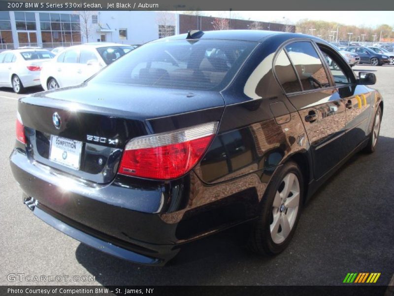 Jet Black / Auburn 2007 BMW 5 Series 530xi Sedan