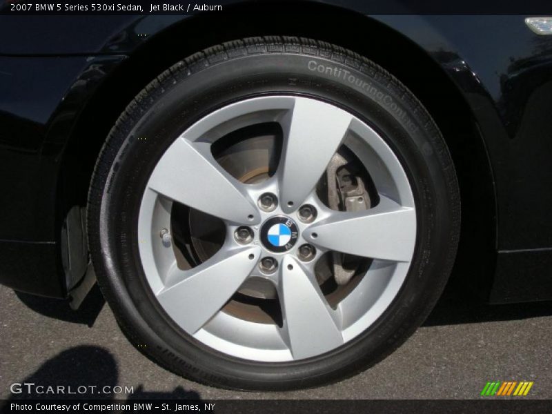 Jet Black / Auburn 2007 BMW 5 Series 530xi Sedan