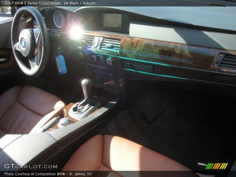 Jet Black / Auburn 2007 BMW 5 Series 530xi Sedan