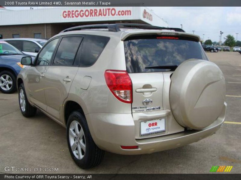 Savannah Metallic / Taupe 2008 Toyota RAV4 Limited 4WD