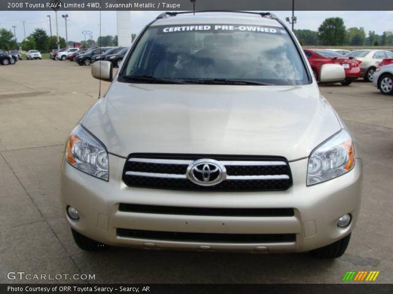 Savannah Metallic / Taupe 2008 Toyota RAV4 Limited 4WD