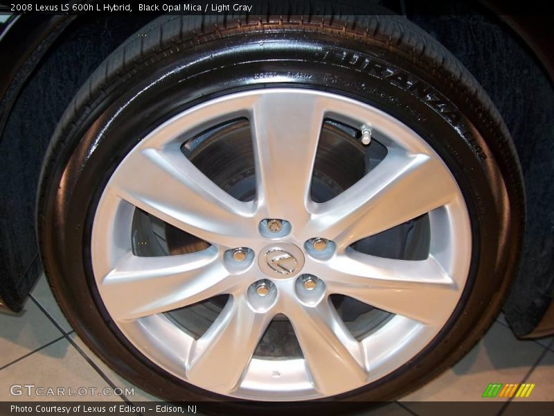 Black Opal Mica / Light Gray 2008 Lexus LS 600h L Hybrid