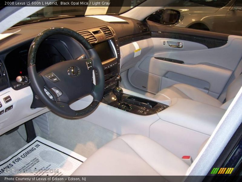 Black Opal Mica / Light Gray 2008 Lexus LS 600h L Hybrid