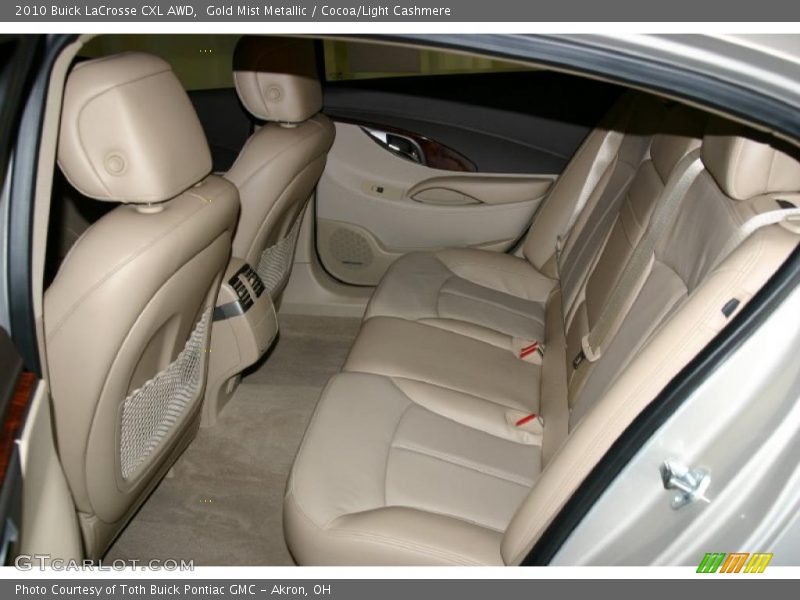Gold Mist Metallic / Cocoa/Light Cashmere 2010 Buick LaCrosse CXL AWD