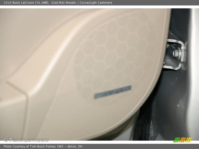 Gold Mist Metallic / Cocoa/Light Cashmere 2010 Buick LaCrosse CXL AWD