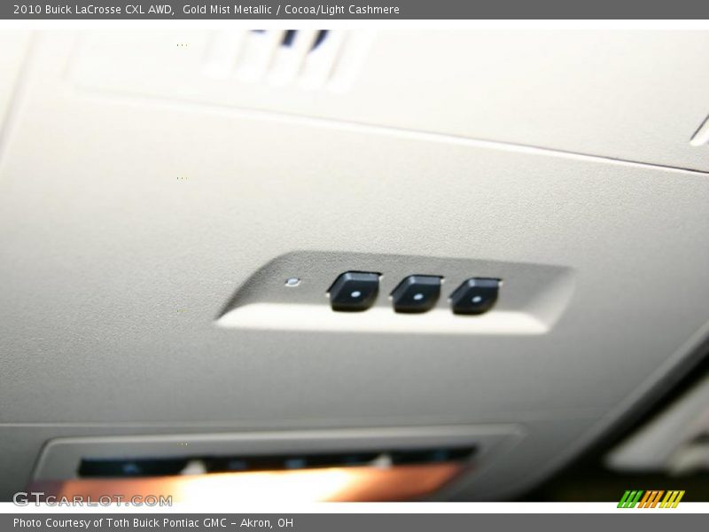 Gold Mist Metallic / Cocoa/Light Cashmere 2010 Buick LaCrosse CXL AWD