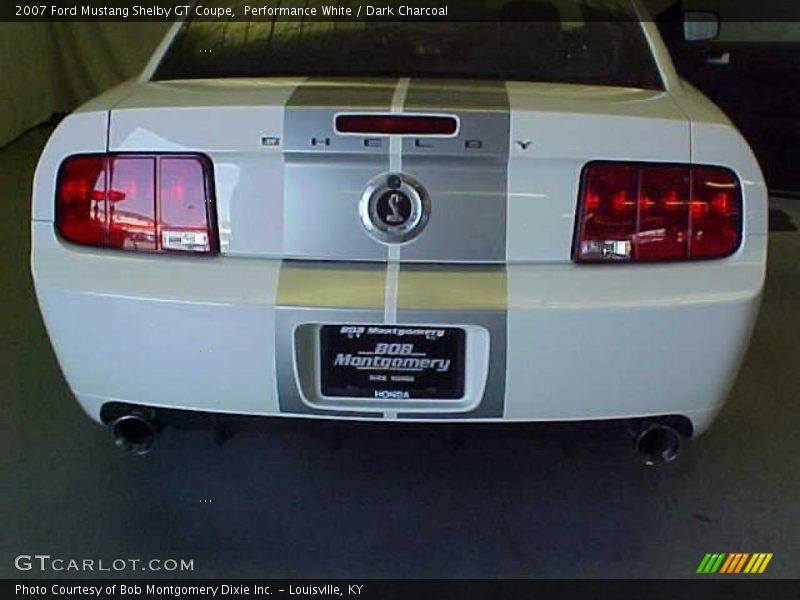 Performance White / Dark Charcoal 2007 Ford Mustang Shelby GT Coupe