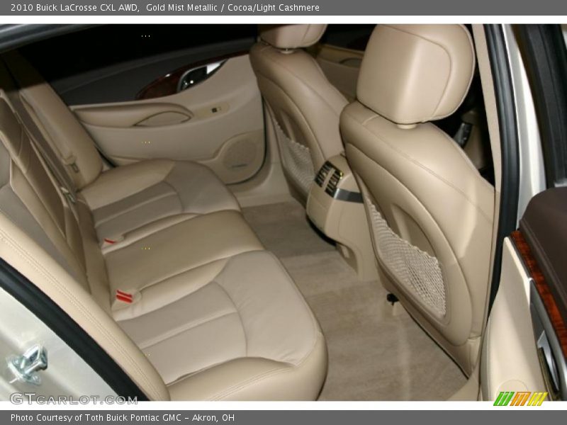 Gold Mist Metallic / Cocoa/Light Cashmere 2010 Buick LaCrosse CXL AWD