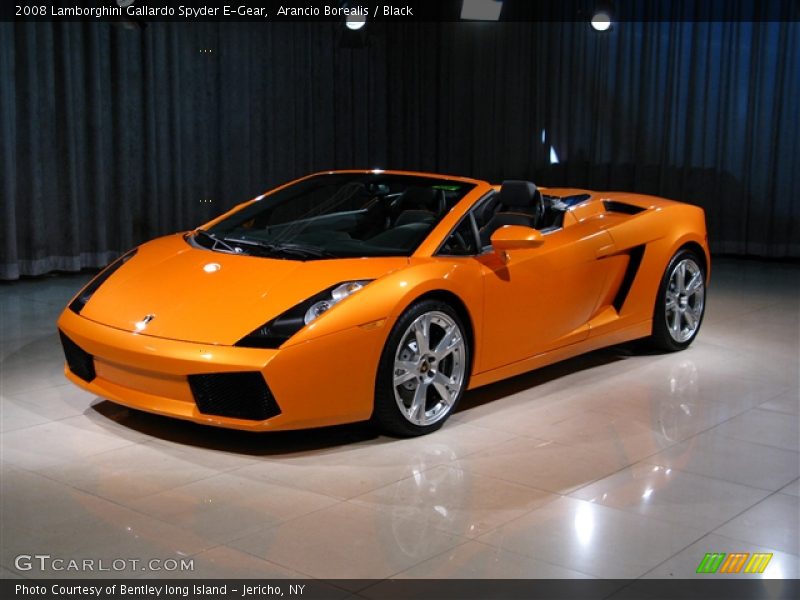 Arancio Borealis / Black 2008 Lamborghini Gallardo Spyder E-Gear