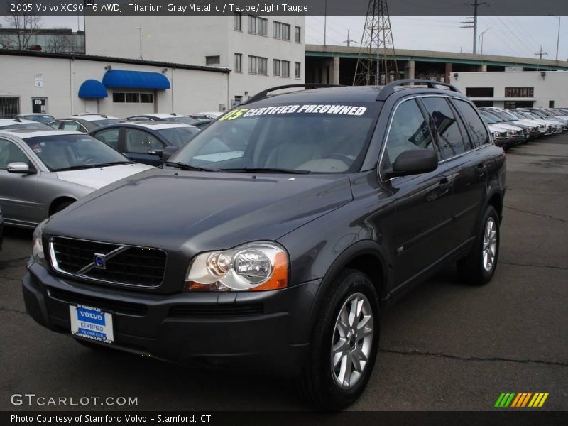 Titanium Gray Metallic / Taupe/Light Taupe 2005 Volvo XC90 T6 AWD