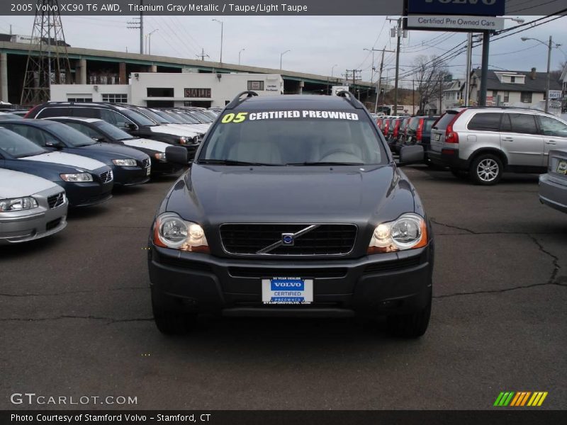 Titanium Gray Metallic / Taupe/Light Taupe 2005 Volvo XC90 T6 AWD