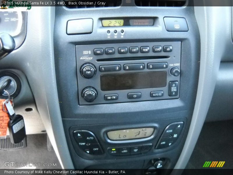 Black Obsidian / Gray 2005 Hyundai Santa Fe LX 3.5 4WD