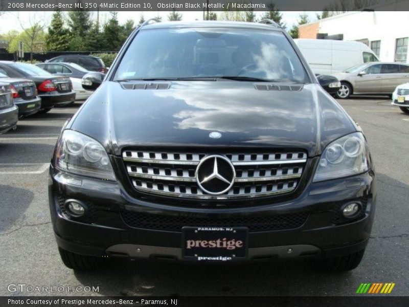 Obsidian Black Metallic / Macadamia 2008 Mercedes-Benz ML 350 4Matic Edition 10