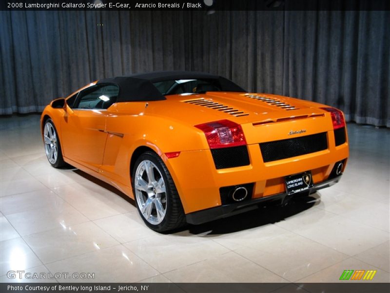 Arancio Borealis / Black 2008 Lamborghini Gallardo Spyder E-Gear