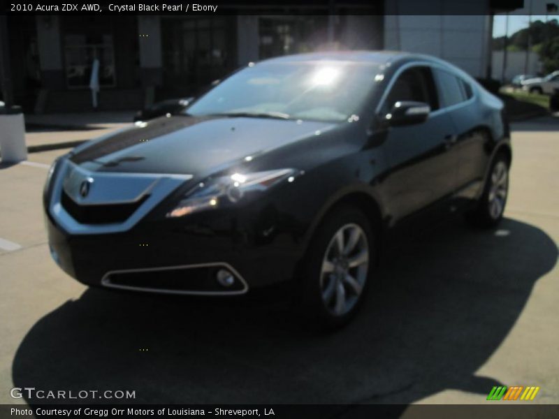 Crystal Black Pearl / Ebony 2010 Acura ZDX AWD
