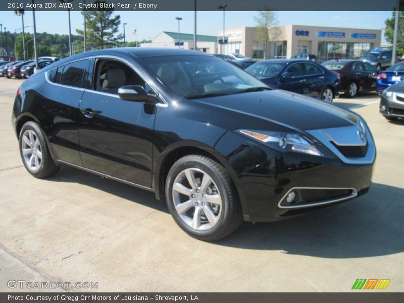 Crystal Black Pearl / Ebony 2010 Acura ZDX AWD