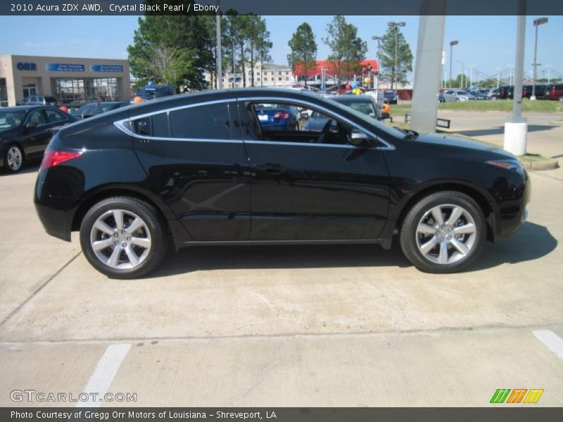 Crystal Black Pearl / Ebony 2010 Acura ZDX AWD