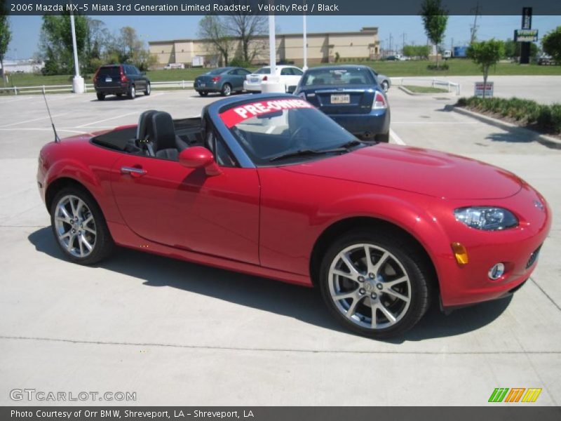 Velocity Red / Black 2006 Mazda MX-5 Miata 3rd Generation Limited Roadster