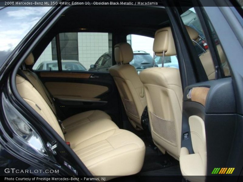 Obsidian Black Metallic / Macadamia 2008 Mercedes-Benz ML 350 4Matic Edition 10