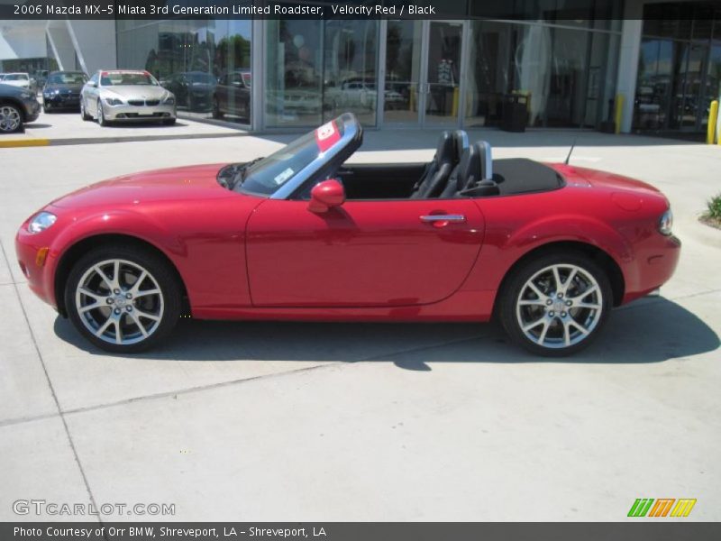 Velocity Red / Black 2006 Mazda MX-5 Miata 3rd Generation Limited Roadster