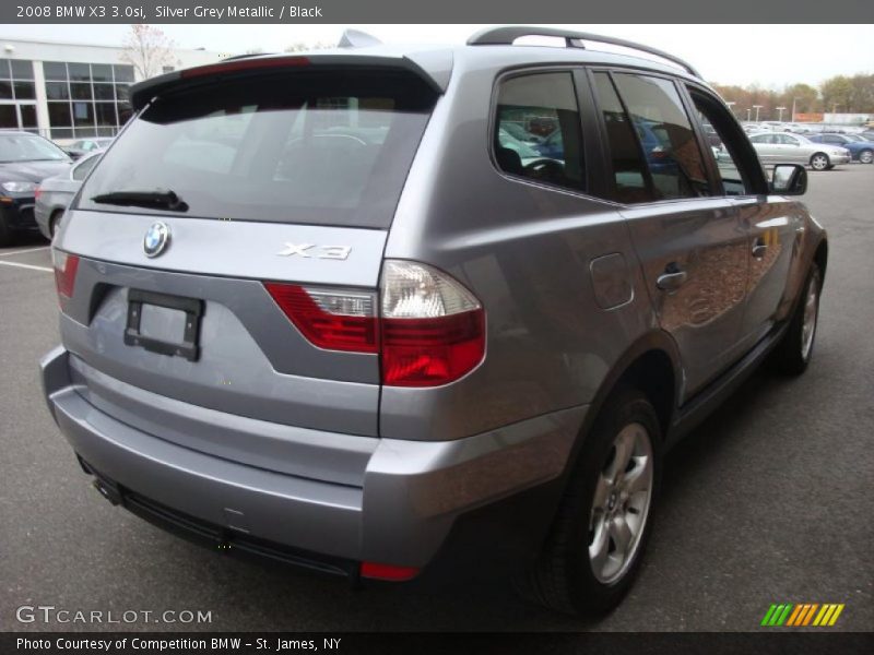 Silver Grey Metallic / Black 2008 BMW X3 3.0si