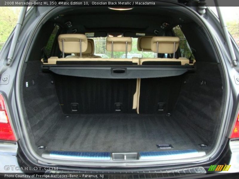 Obsidian Black Metallic / Macadamia 2008 Mercedes-Benz ML 350 4Matic Edition 10