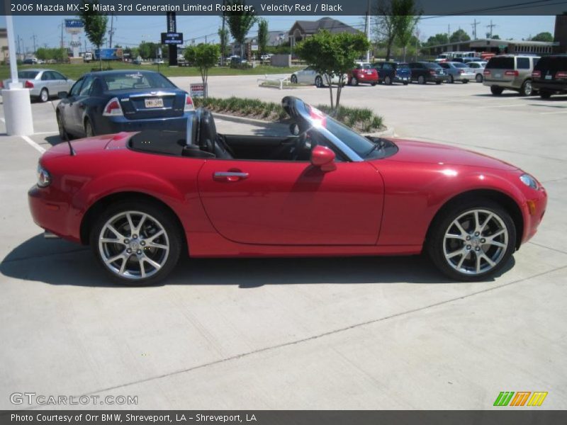 Velocity Red / Black 2006 Mazda MX-5 Miata 3rd Generation Limited Roadster