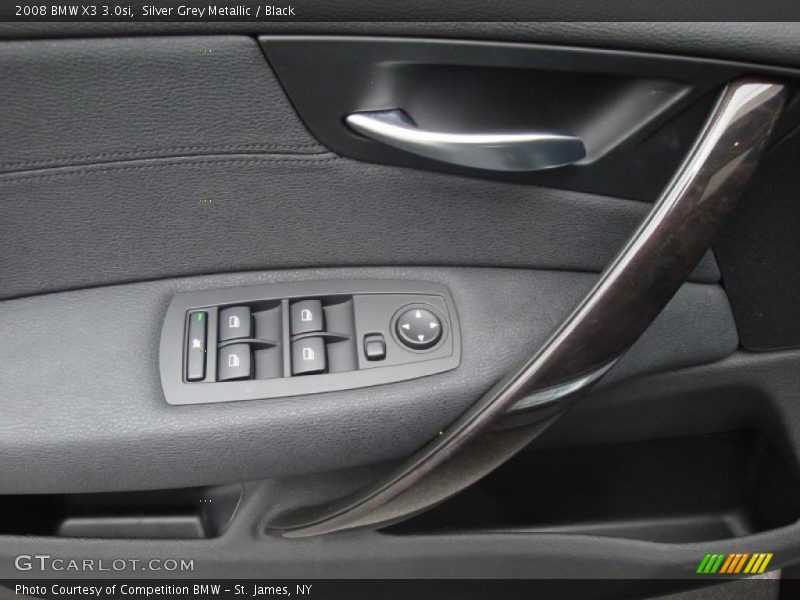 Silver Grey Metallic / Black 2008 BMW X3 3.0si