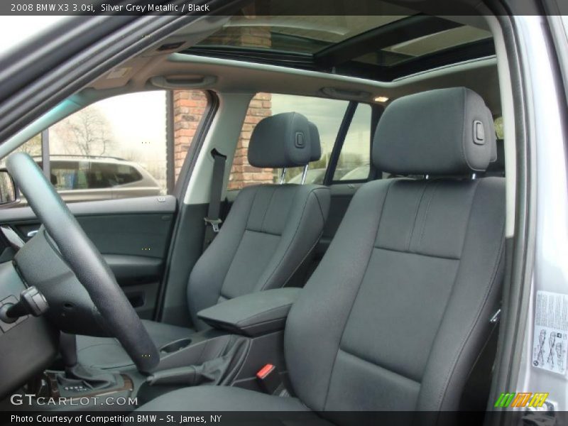 Silver Grey Metallic / Black 2008 BMW X3 3.0si