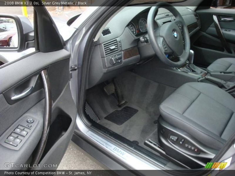 Silver Grey Metallic / Black 2008 BMW X3 3.0si