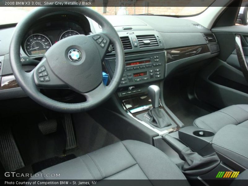 Silver Grey Metallic / Black 2008 BMW X3 3.0si