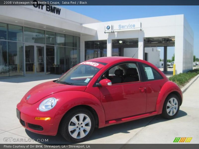 Salsa Red / Black 2008 Volkswagen New Beetle S Coupe