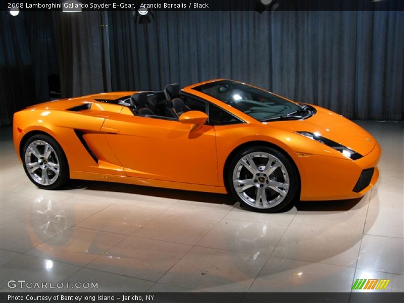Arancio Borealis / Black 2008 Lamborghini Gallardo Spyder E-Gear
