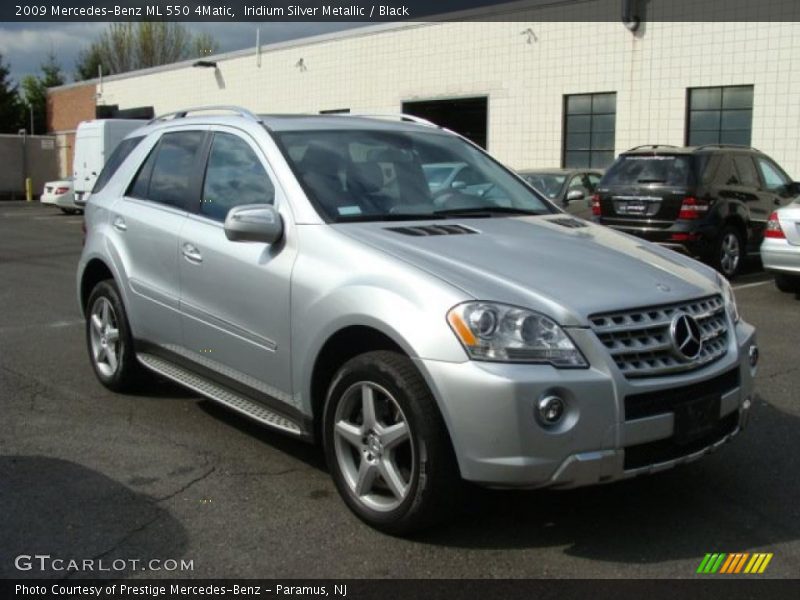 Iridium Silver Metallic / Black 2009 Mercedes-Benz ML 550 4Matic