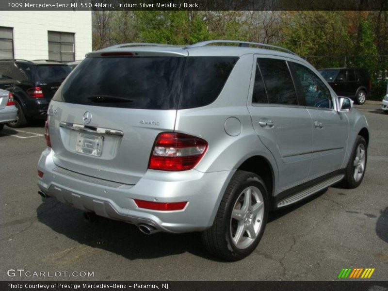 Iridium Silver Metallic / Black 2009 Mercedes-Benz ML 550 4Matic
