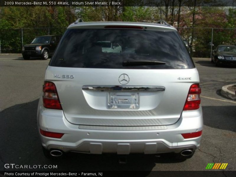 Iridium Silver Metallic / Black 2009 Mercedes-Benz ML 550 4Matic