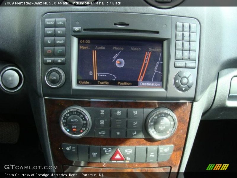Iridium Silver Metallic / Black 2009 Mercedes-Benz ML 550 4Matic