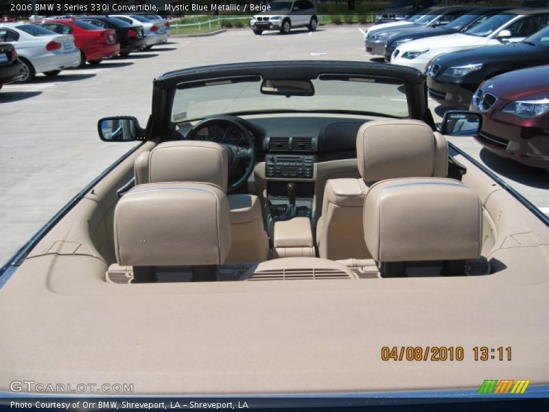 Mystic Blue Metallic / Beige 2006 BMW 3 Series 330i Convertible