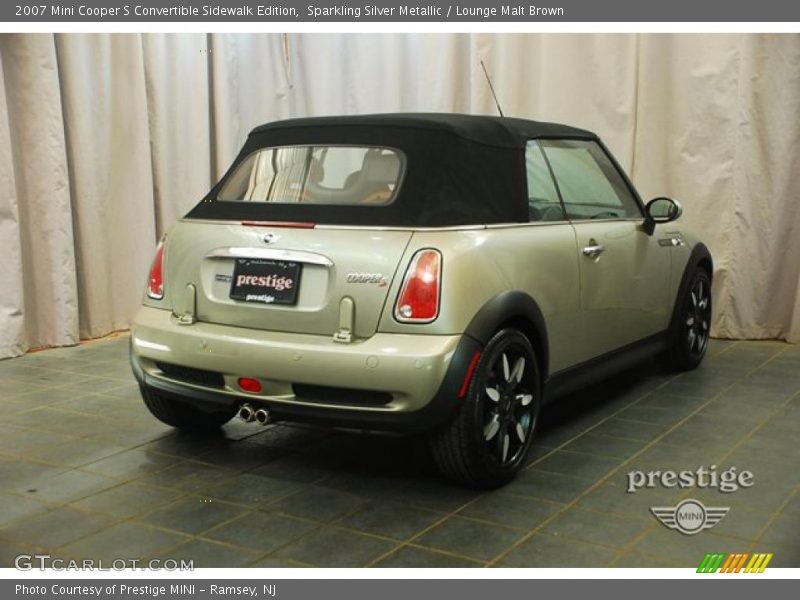 Sparkling Silver Metallic / Lounge Malt Brown 2007 Mini Cooper S Convertible Sidewalk Edition