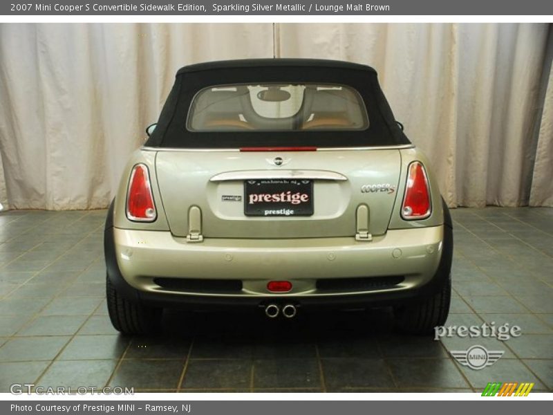 Sparkling Silver Metallic / Lounge Malt Brown 2007 Mini Cooper S Convertible Sidewalk Edition