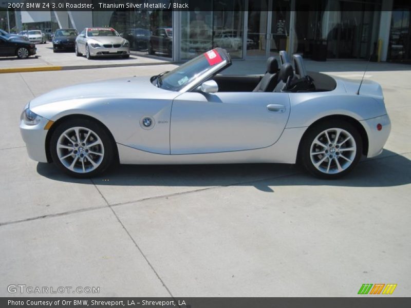 Titanium Silver Metallic / Black 2007 BMW Z4 3.0i Roadster