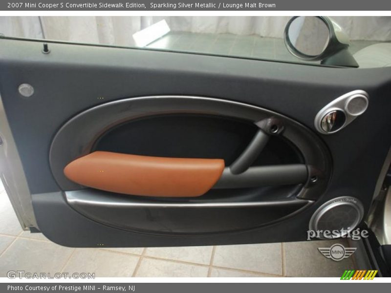 Sparkling Silver Metallic / Lounge Malt Brown 2007 Mini Cooper S Convertible Sidewalk Edition