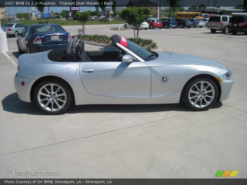 Titanium Silver Metallic / Black 2007 BMW Z4 3.0i Roadster