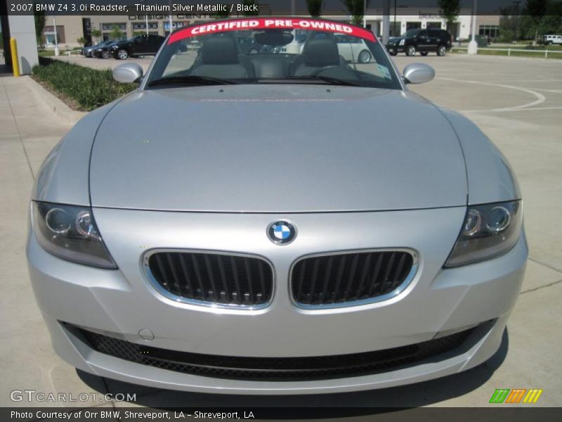 Titanium Silver Metallic / Black 2007 BMW Z4 3.0i Roadster