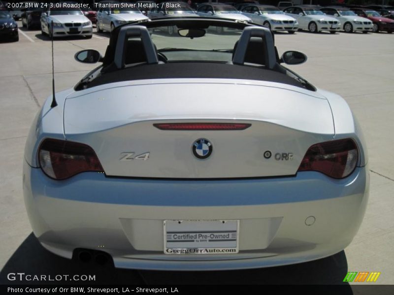 Titanium Silver Metallic / Black 2007 BMW Z4 3.0i Roadster