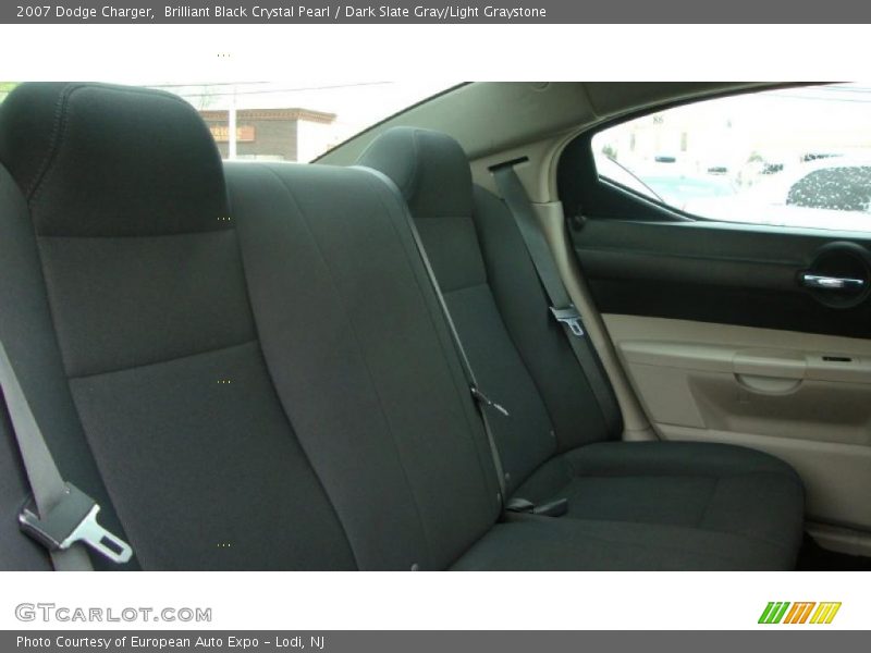 Brilliant Black Crystal Pearl / Dark Slate Gray/Light Graystone 2007 Dodge Charger