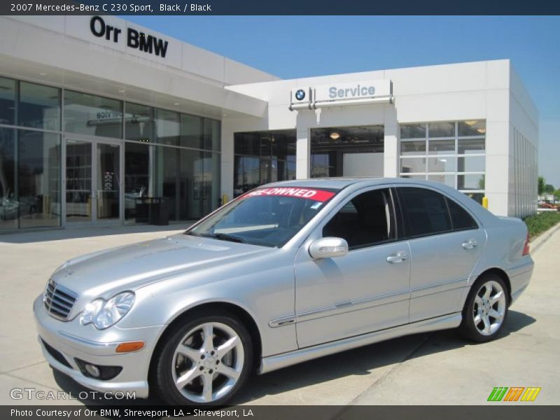 Black / Black 2007 Mercedes-Benz C 230 Sport